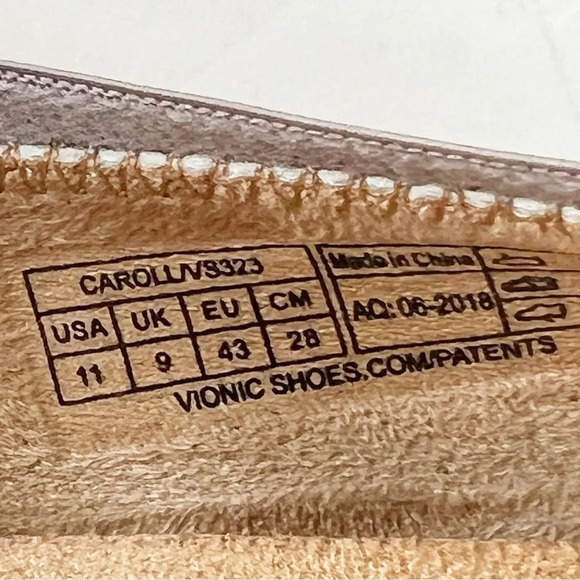 Vionic Caroll Metallic Lilac Ballet Flat Women’s Size 11 Arch Support Comfort‎ - Picture 4 of 8